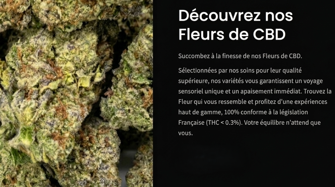 Bannière Fleurs CBD